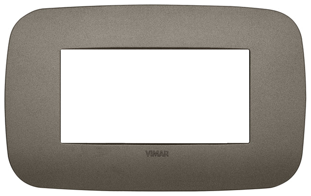 Vimar Arke Round Plate 4M Technopolymer Aluminium