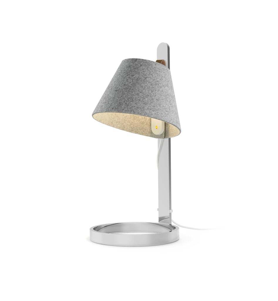 Pablo Table Lana Mini Stone-Grey / Chrome