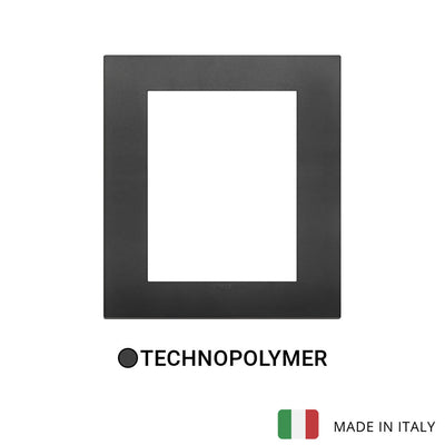 Vimar Arke Classic Plate 8M Technopolymer Black