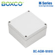 Boxco M-Series 180x180x100mm Plastic Enclosure, IP67, IK08, ABS, Grey Cover, Screw Type