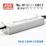 Mean Well HLG-120H-C1050B Power Supply 155.4W 1050mA - Dimmable