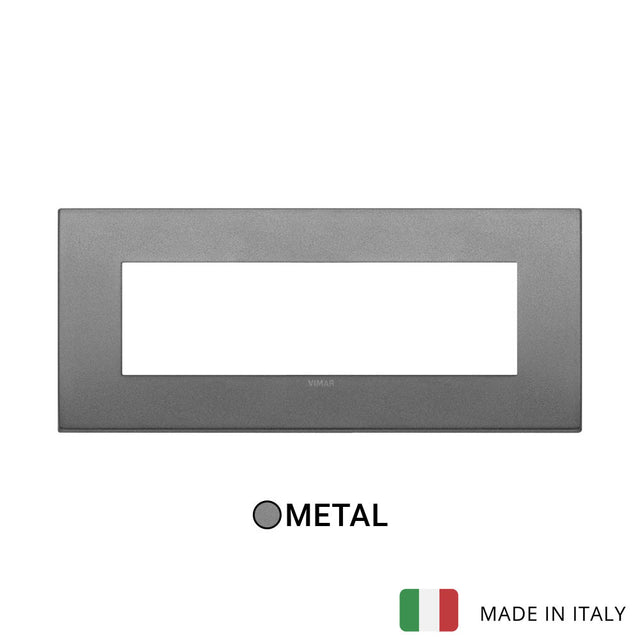 Vimar Arke Classic Plate 7M Metal Matt Slate