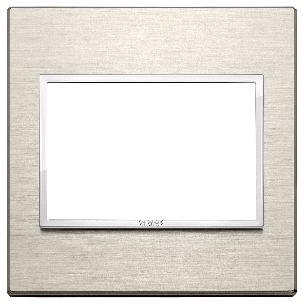 Vimar Eikon Evo Plate 3M Aluminium Neutral Bronze