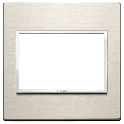 Vimar Eikon Evo Plate 3M Aluminium Neutral Bronze