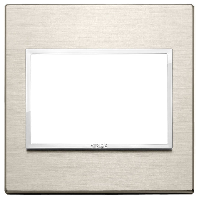 Vimar Eikon Evo Plate 3M Aluminium Neutral Bronze