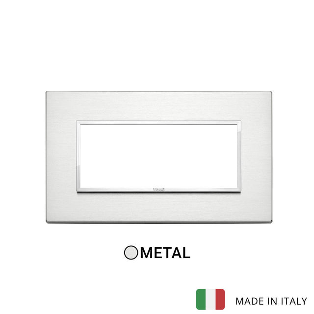 Vimar Eikon Evo Plate 5M Brilliant Aluminium