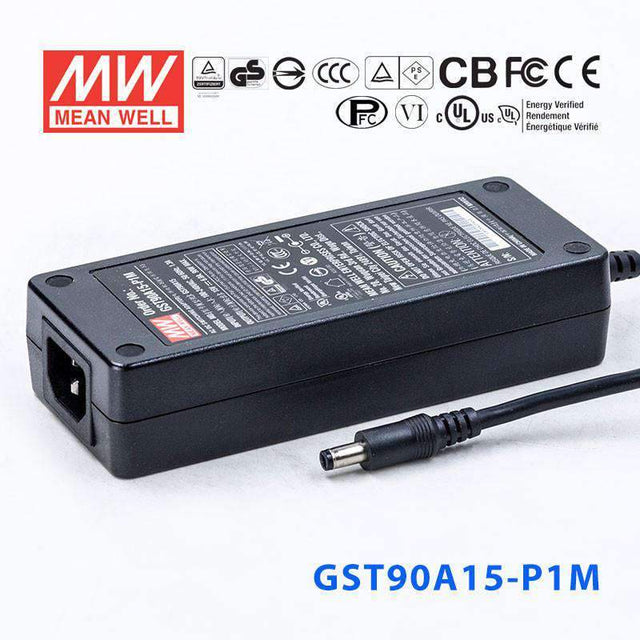 Mean Well GST90A15-P1JPower Supply 90W 15V 6A