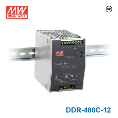 Mean Well DDR-480C-12 DC-DC Converter - 400.8W - 33.6~67.2V in 12V out 33.4A