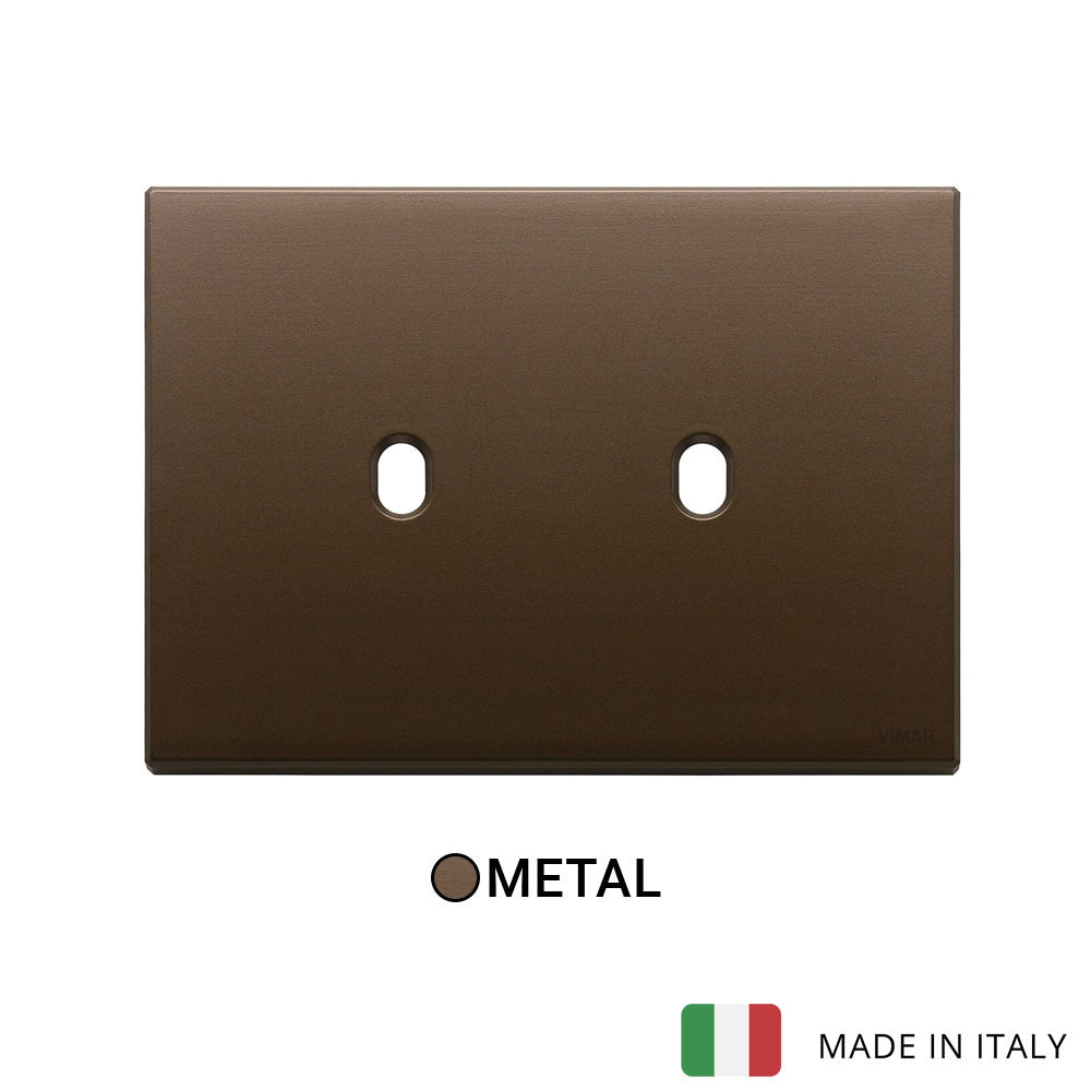 Vimar Eikon Plate 3Mx3 Vintage Brushed Dark Bronze