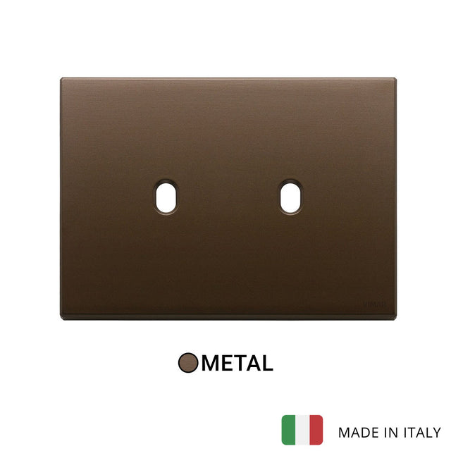 Vimar Eikon Plate 3Mx3 Vintage Brushed Dark Bronze