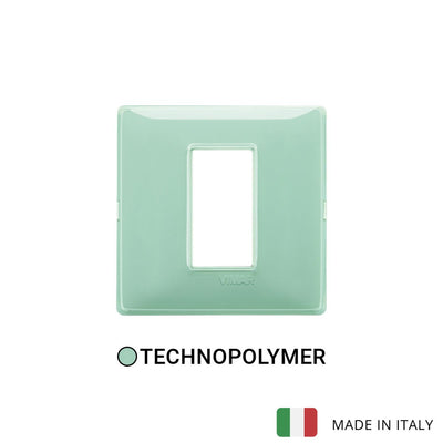 Vimar Plana Plate 1M Technopolymer Reflex Green