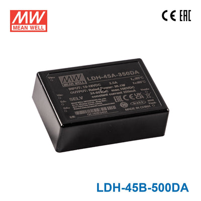 Mean Well LDH-45B-500DA DC/DC LED Driver CC 500mA - Step-up