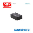 Mean Well SCWN06W8-12 DC-DC Converter - 6W 9~75V DC in 12V out 5mA