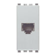 Eikon RJ11 Phone Jack 6/4 Silver