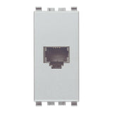 Eikon RJ11 Phone Jack 6/4 Silver