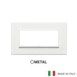 Vimar Eikon Evo Plate 5M Aluminium Total White