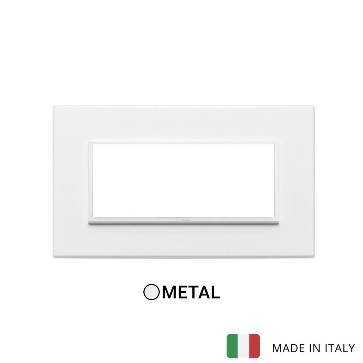 Vimar Eikon Evo Plate 5M Aluminium Total White