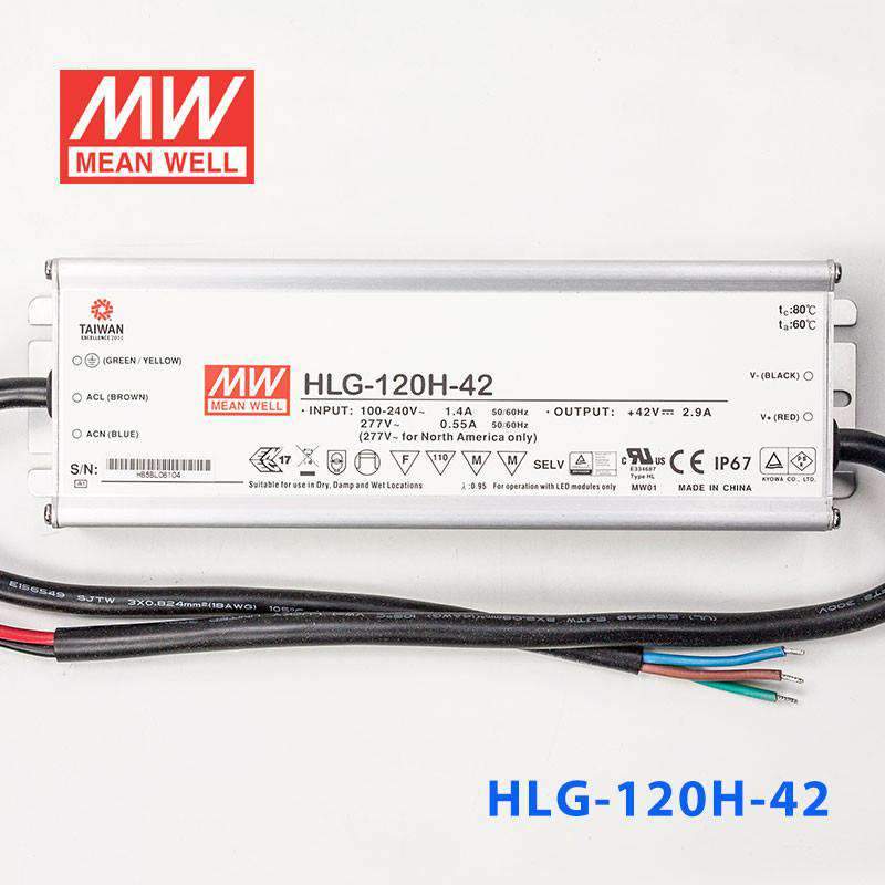 Mean Well HLG-120H-42 Power Supply 120W 42V 2.9A - PHOTO 2
