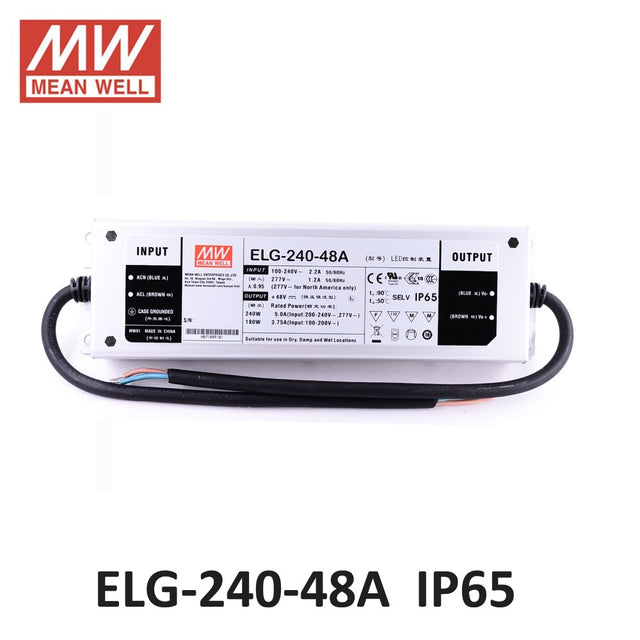Mean Well ELG-240-48A-3Y AC-DC Single output LED Driver Mix Mode (CV+CC) with PFC