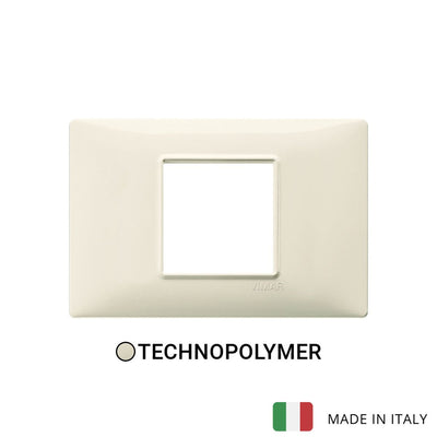 Vimar Plana Plate 2centrM Technopolymer Beige