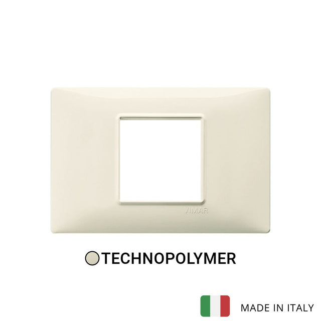Vimar Plana Plate 2centrM Technopolymer Beige