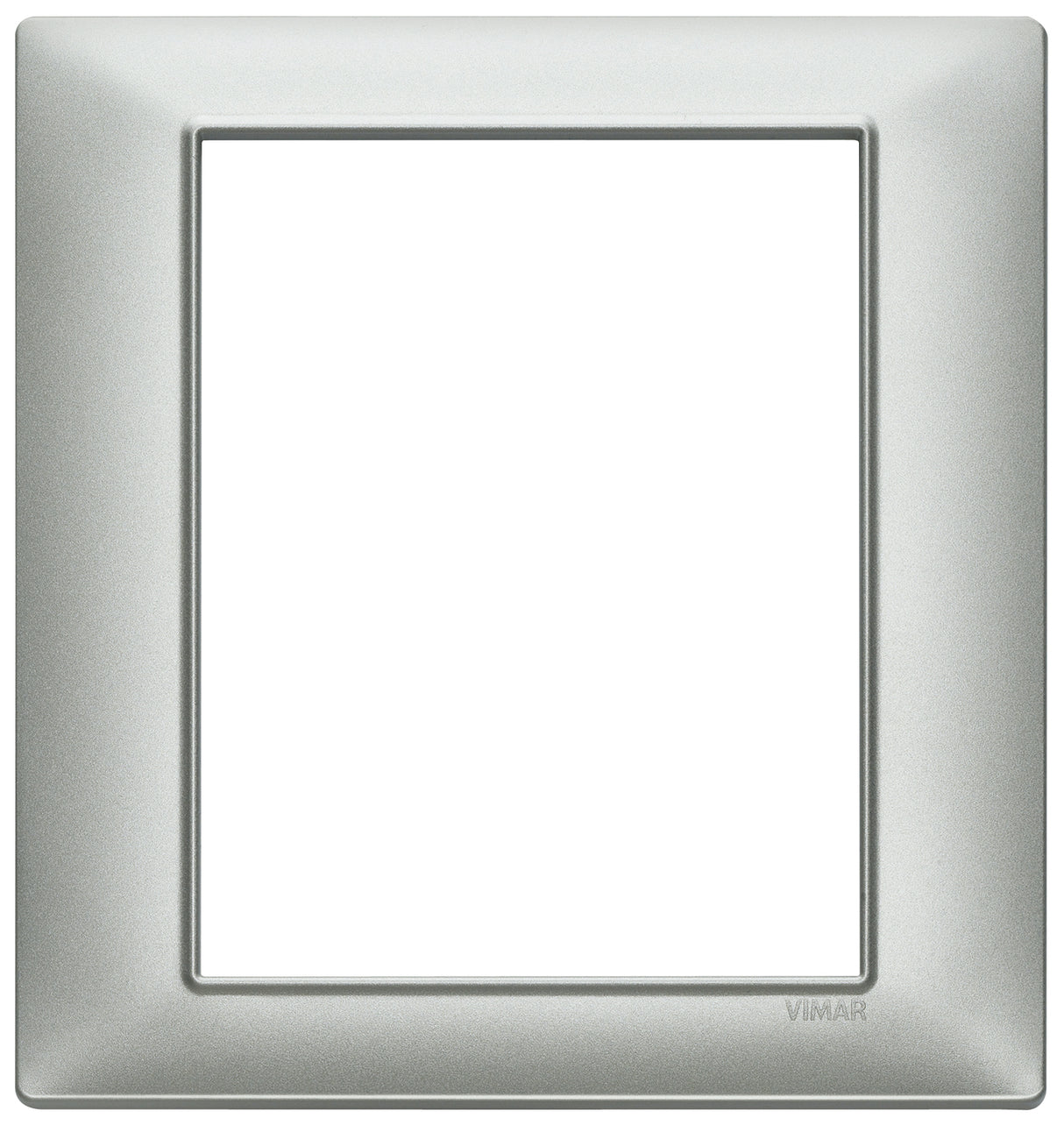 Vimar Plana Plate 8M Technopolymer Matt Silver