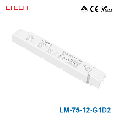 Ltech LM-75-12-G1D2 75W 12VDC CV DALI2 LED Driver 6.25A