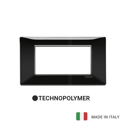 Vimar Plana Plate 4M Techn. Black