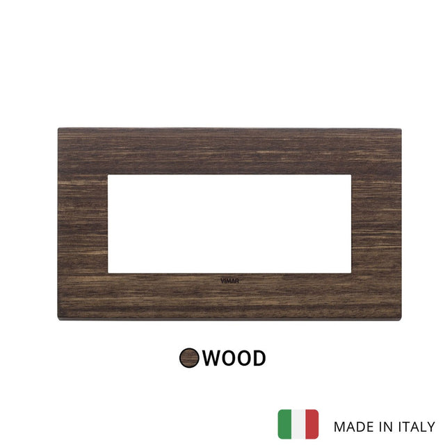 Vimar Eikon Exe Plate 5M Wood Eucalyptus