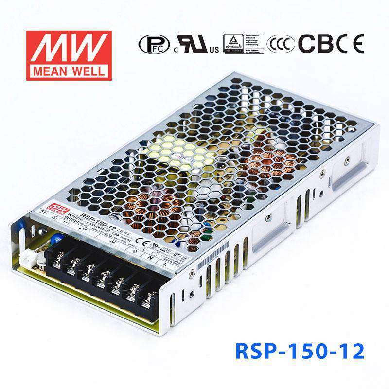 Mean Well RSP-150-12 Power Supply 150W 12V 12.5A