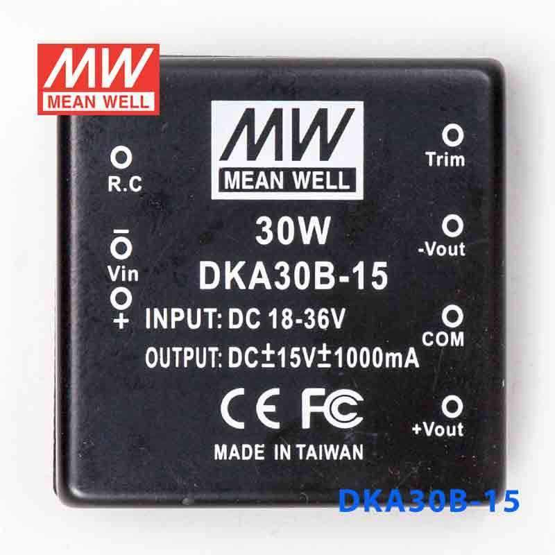 Mean Well DKA30B-15 DC-DC Converter - 30W - 18~36V in ±15V out 1A - PHOTO 2