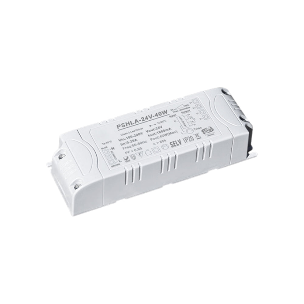 Thinkwise PSHLA-24V-40W Triac Dimmable Power Supply - 40W 24V 1.8A -  Screw Terminal