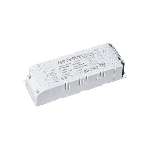 Thinkwise PSHLA-24V-40W Triac Dimmable Power Supply - 40W 24V 1.8A -  Screw Terminal