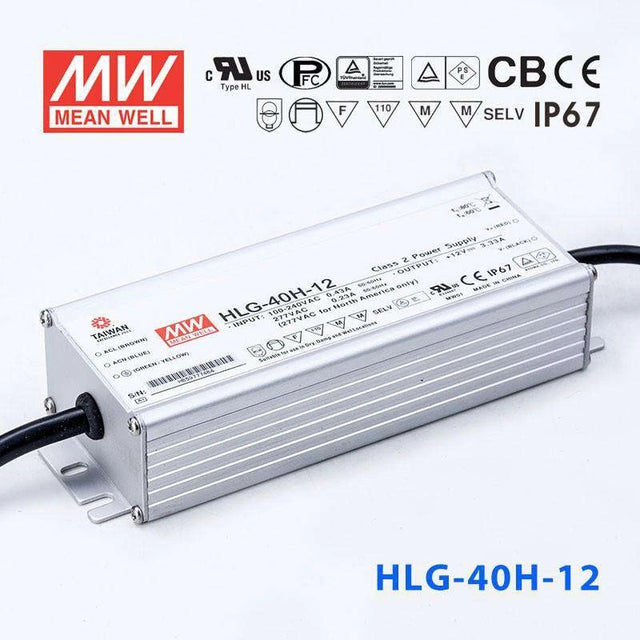 Mean Well HLG-40H-12 Power Supply 40W 12V 3.33A