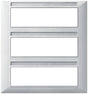Vimar Plana Plate 21M Technopolymer Matt Silver