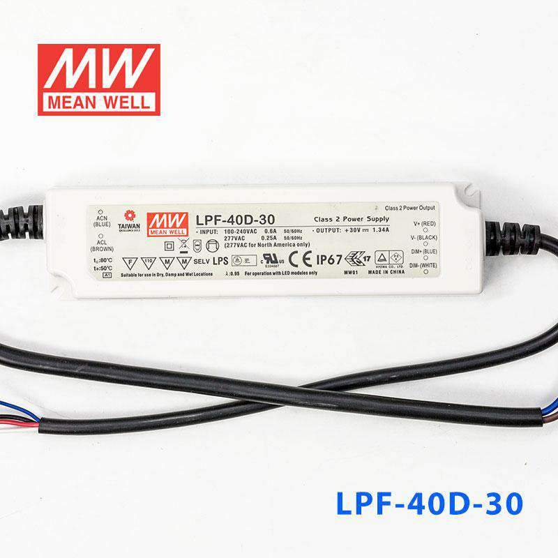 Mean Well LPF-40D-30 Power Supply 40W 30V - Dimmable - PHOTO 2
