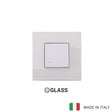 Vimar Eikon Glass 1 Gang Switch - Milky White - 16A