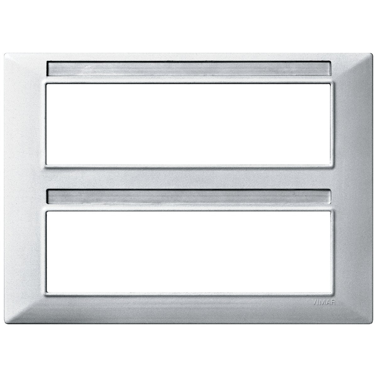 Vimar Plana Plate 14M Technopolymer Matt Silver