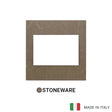 Vimar Eikon Exe Plate 3M Marbl Stoneware Coffee Brown
