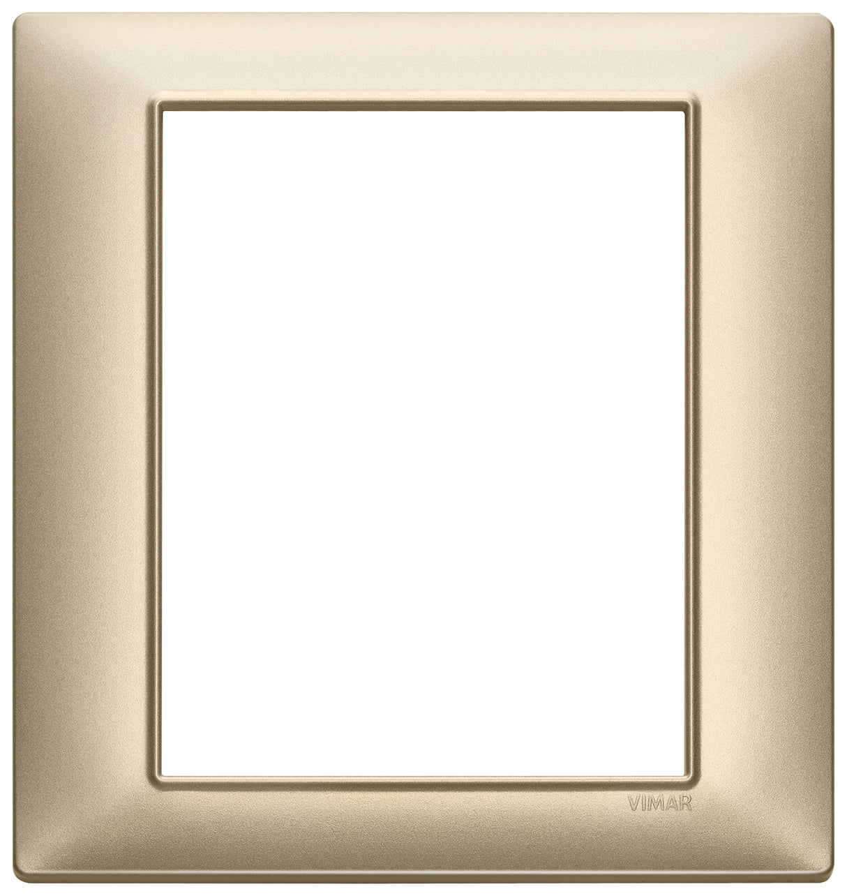 Vimar Plana Plate 8M Technopolymer Matt Champagne