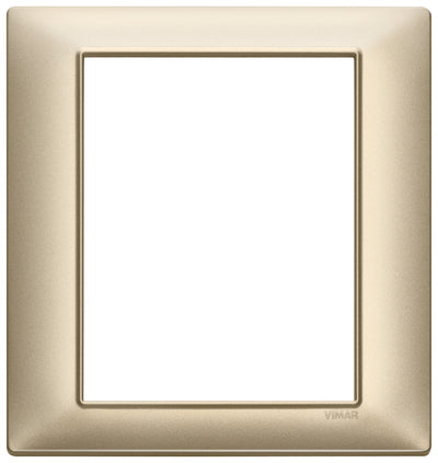 Vimar Plana Plate 8M Technopolymer Matt Champagne