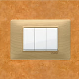 Vimar Plana Wood 3 Gang Switch - Wood Maple - 16A - PHOTO 10