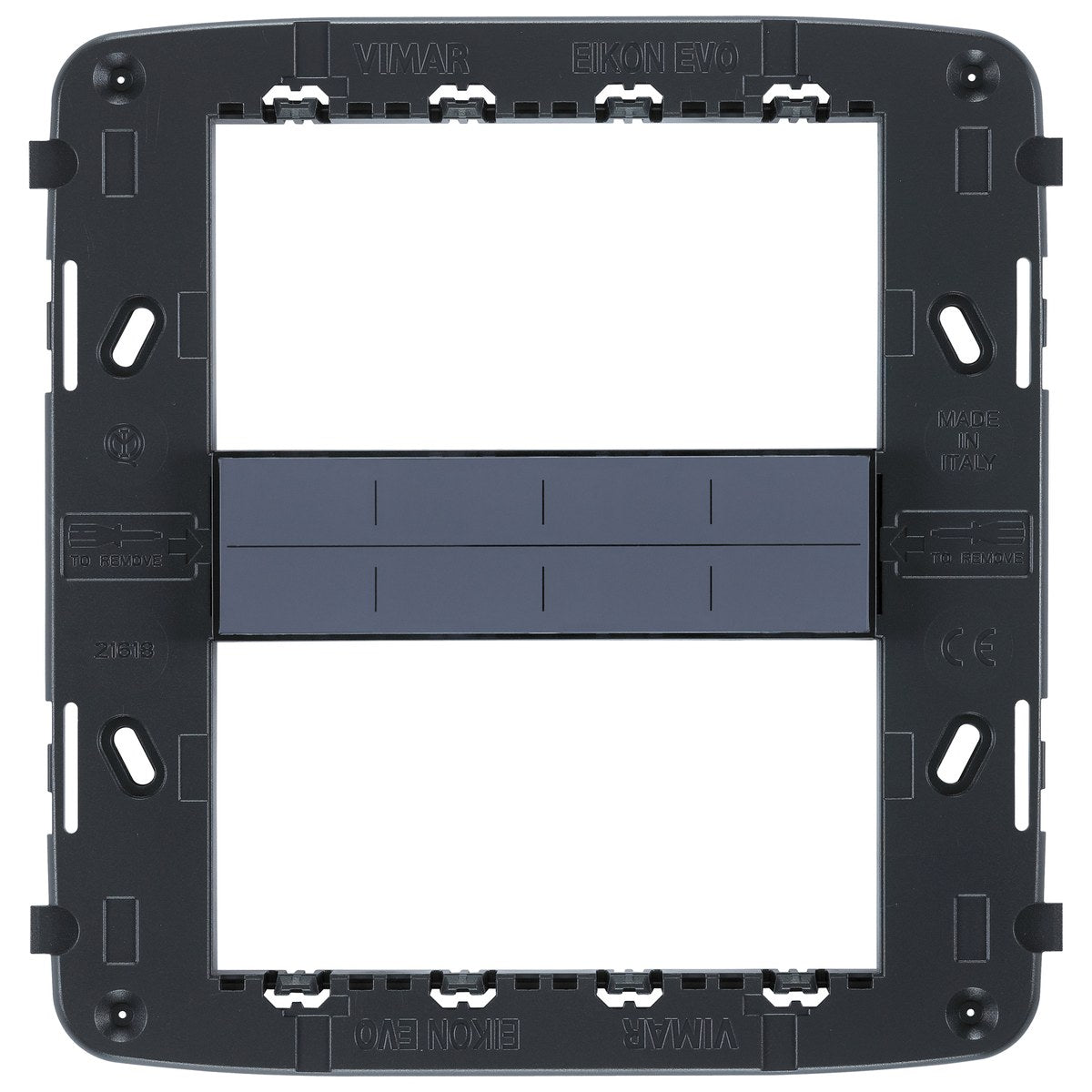 vimar VM-21618 Frame 8M with Screws Black