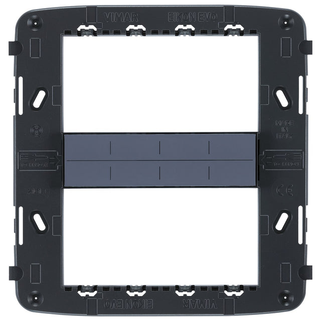 vimar VM-21618 Frame 8M with Screws Black