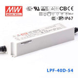 Mean Well LPF-40D-54 Power Supply 40W 54V - Dimmable 760mA