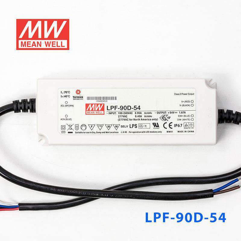 Mean Well LPF-90D-54 Power Supply 90W 54V - Dimmable 1.67A - PHOTO 2