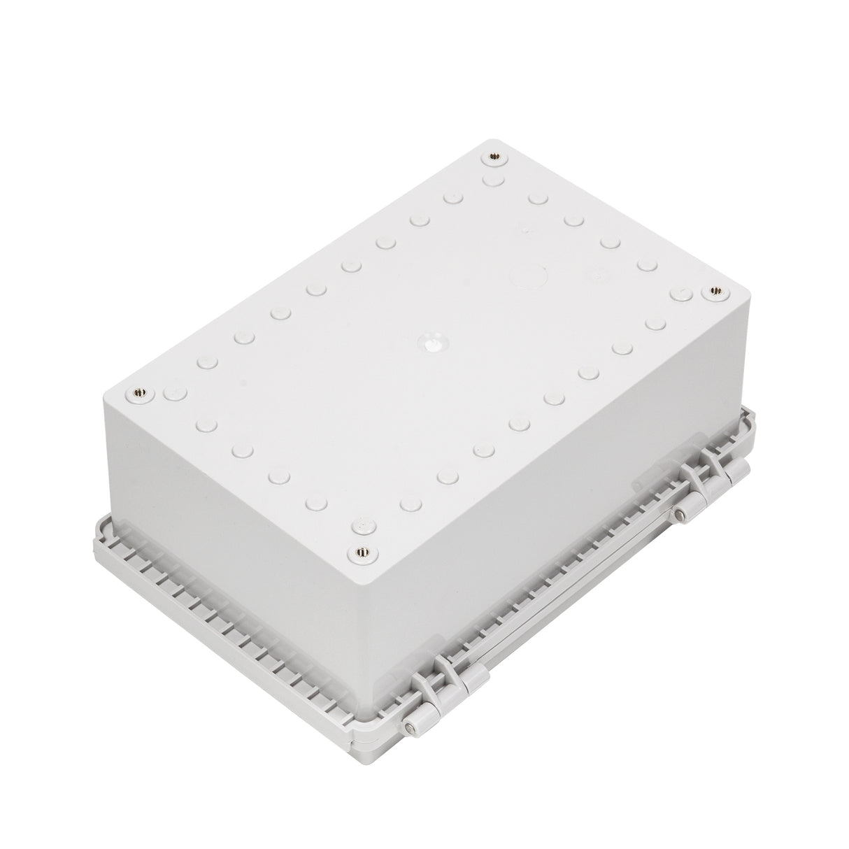Boxco P-Series 200x300x130mm Plastic Enclosure, IP67, IK08, ABS, Grey Cover, Molded Hinge and Latch Type - PHOTO 2