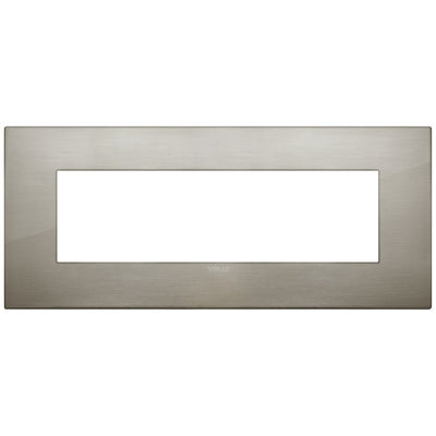 Vimar Arke Classic Plate 7M Metal Stainless Steel