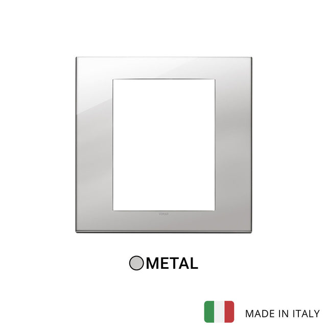 Vimar Eikon Exe Plate 8M Metal Nickel