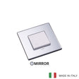 Vimar Eikon Glass 1 Gang Switch - Ice Silver - 16A